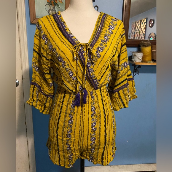 emmer & oat, Floral, BoHo, Romper - Picture 1 of 9